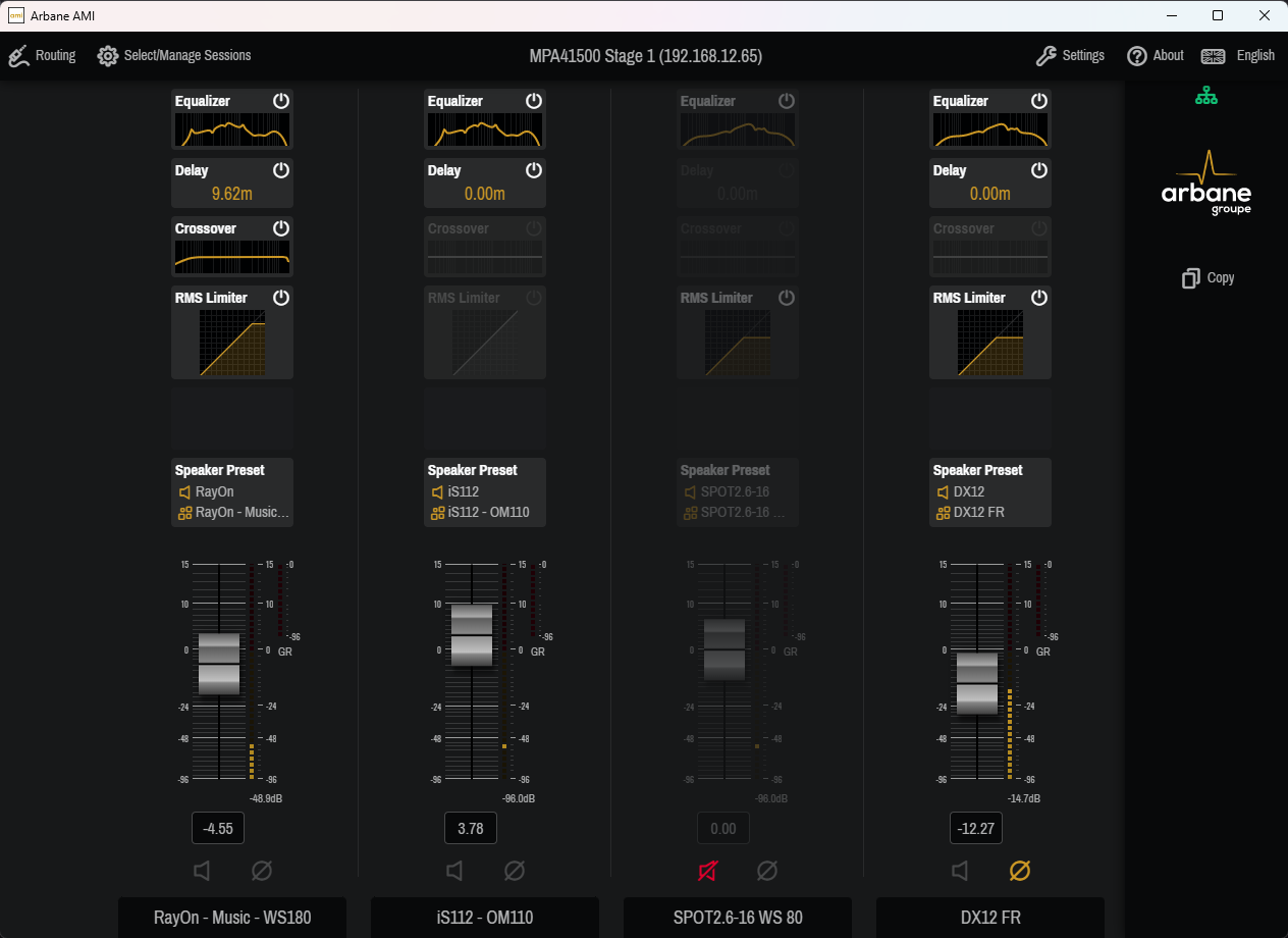 control screen