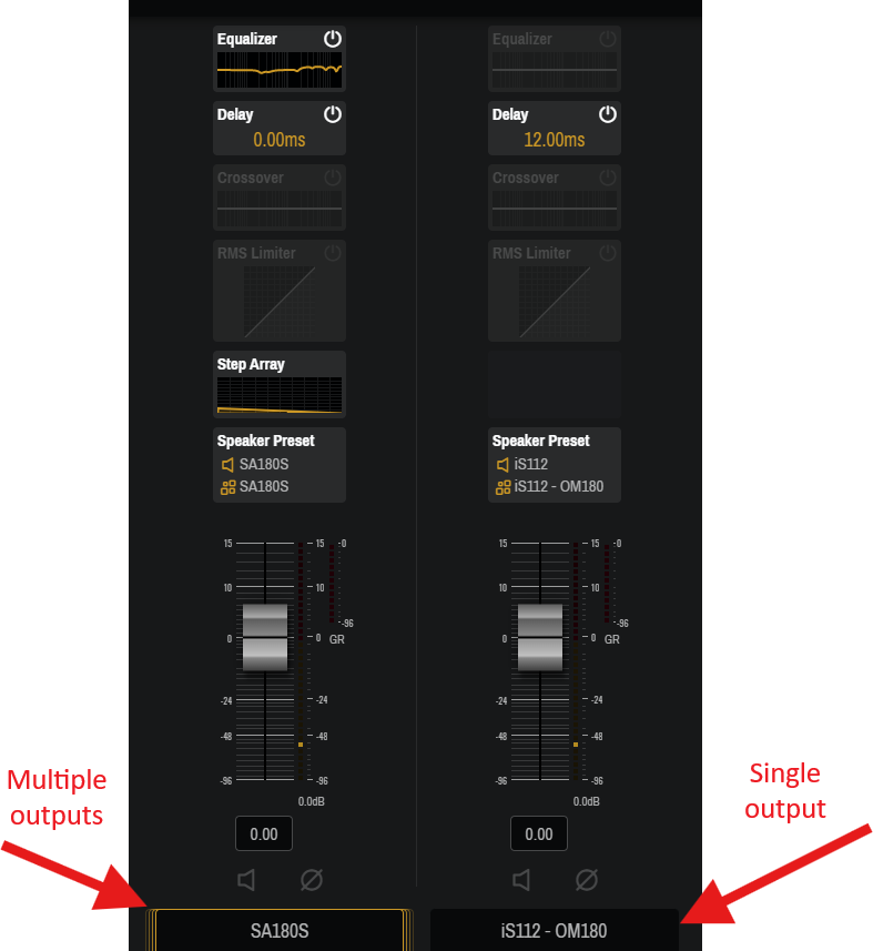 single vs mutlichannel output